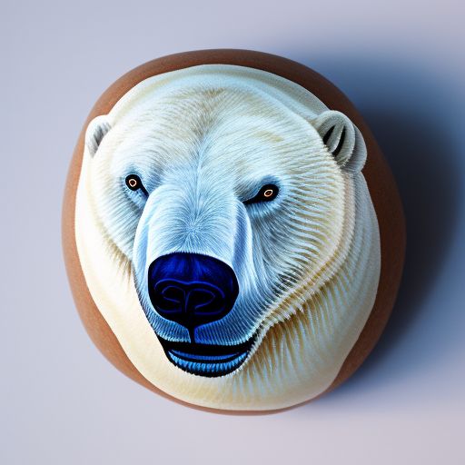 00125-2819585445-painted rock with Polar bear_